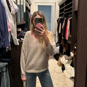 JENNI KAYNE CABIN SWEATER IN OATMEAL